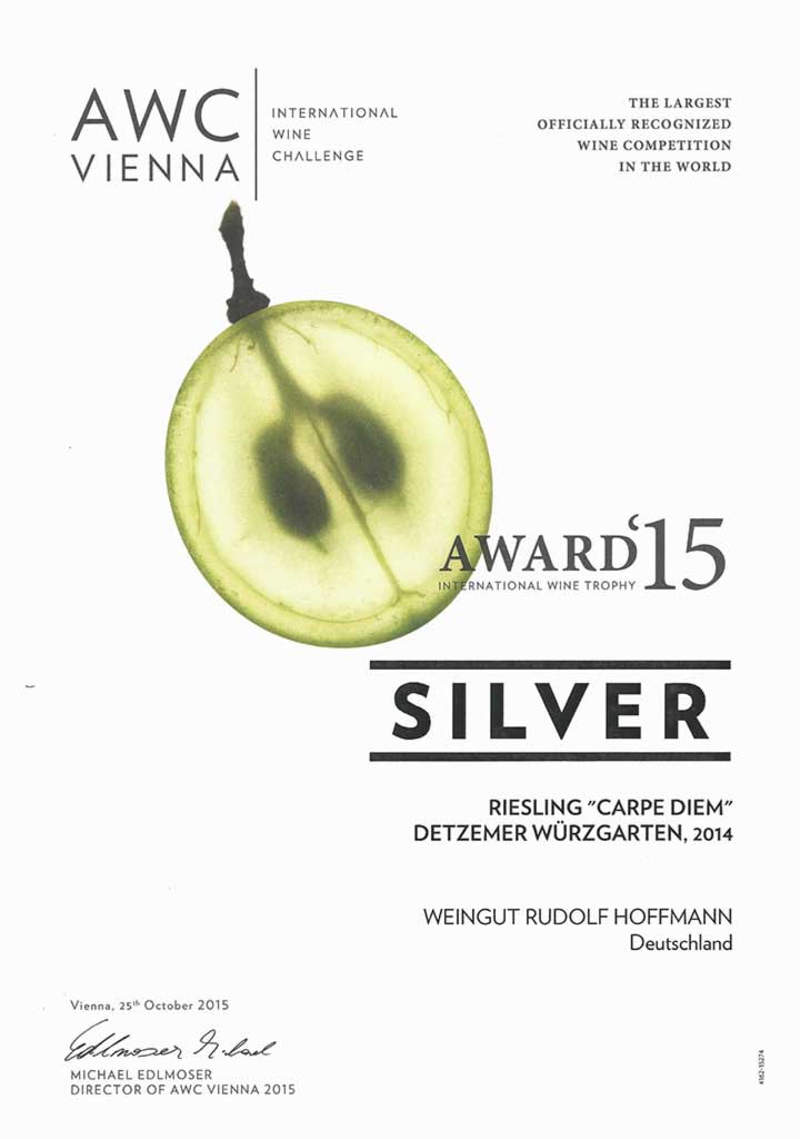 Silver Award 2015 for Carpe Diem