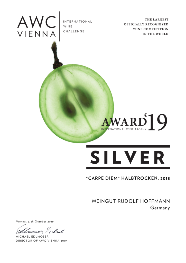 AWC Silber für Carpe Diem Halbtrocken 2018